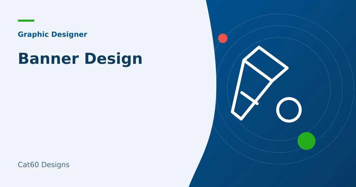 A banner design proof showing readable message hierarchy at its final dimensions.