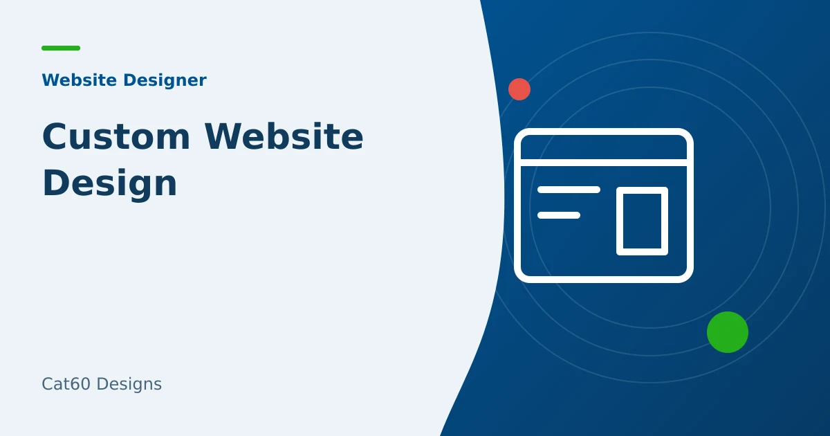 A custom website wireframe paired with a consistent visual style guide.