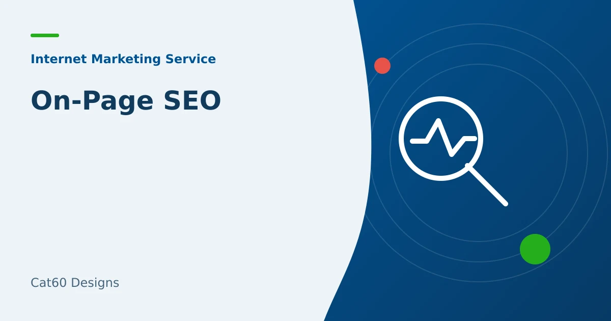 A service page outline showing a clear heading order and related links.