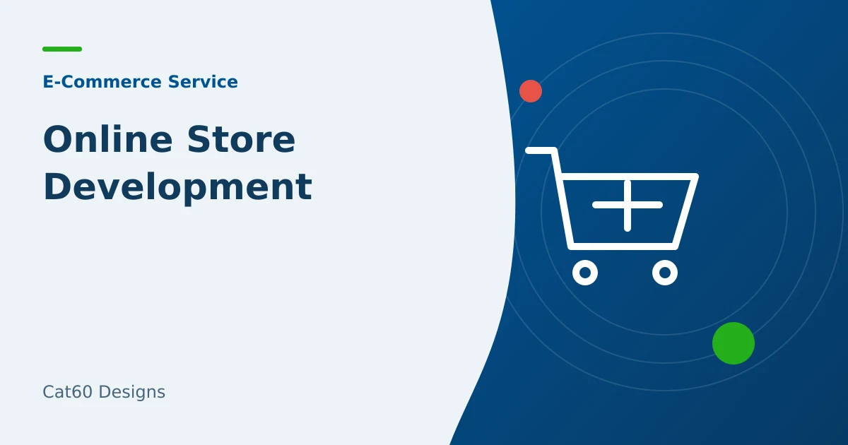 An online store architecture connecting product catalog, checkout, and order management.