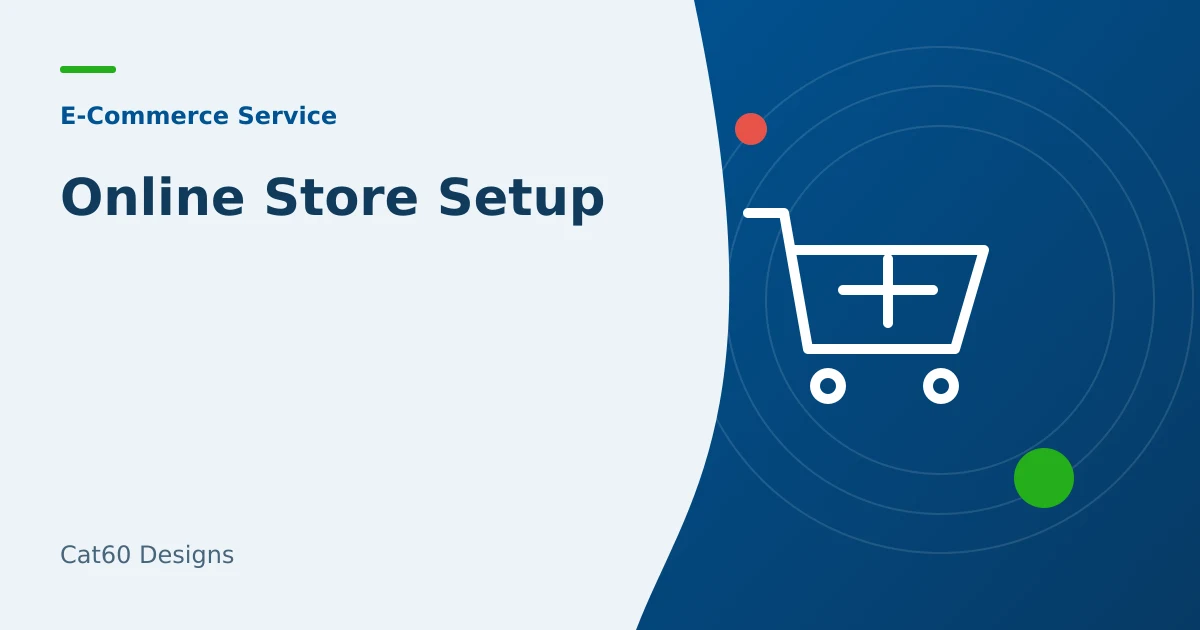 A new online store setup checklist covering products, payment, and order confirmation.