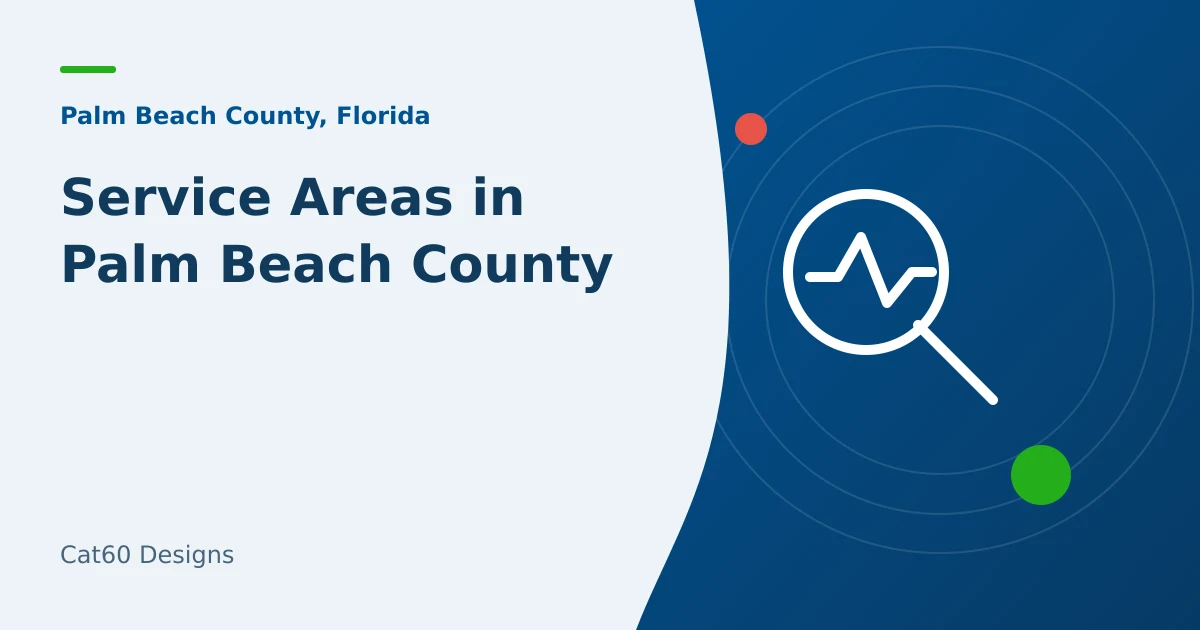 Editorial illustration of Palm Beach County service areas