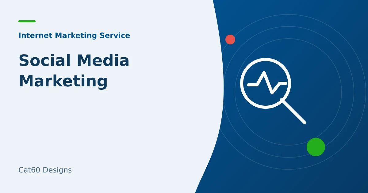 A social post calendar linked to approved service details and website pages.