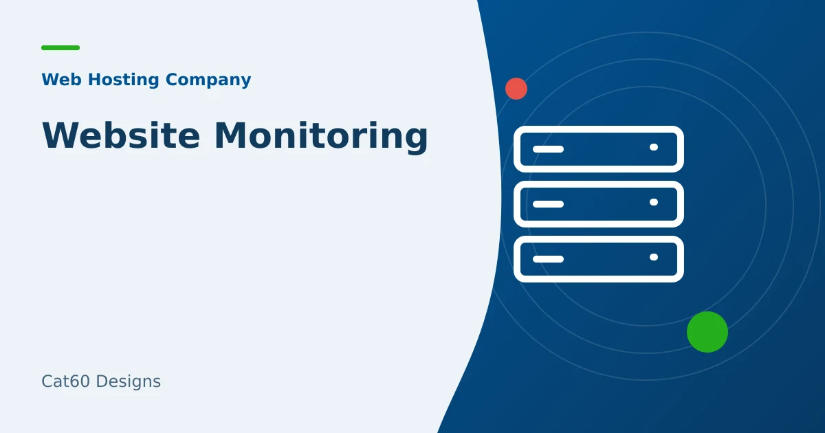 A website monitoring panel checking key pages and an inquiry form.
