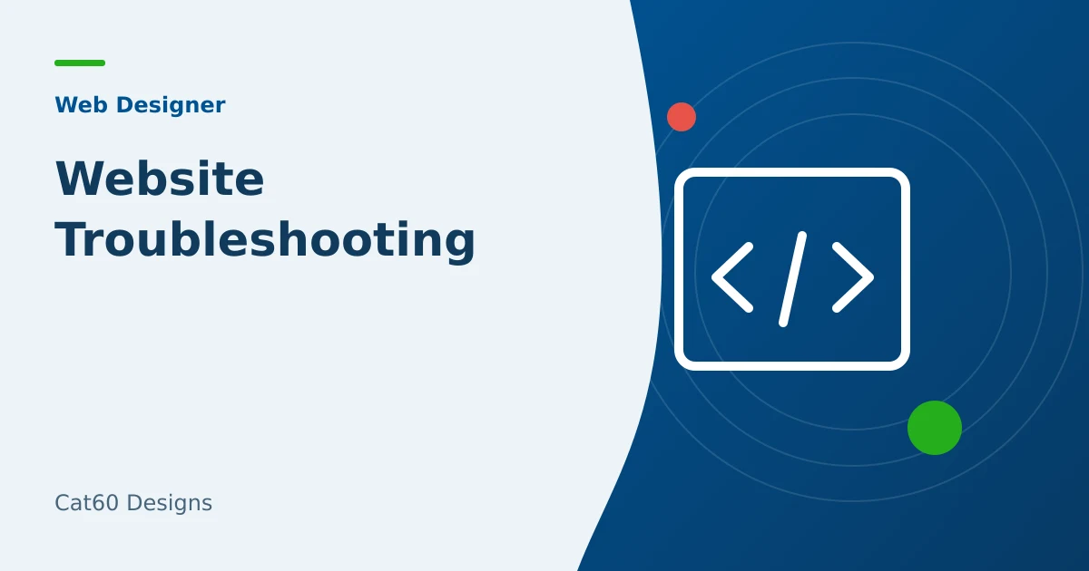 A website issue report with reproduction steps and a technical investigation checklist.